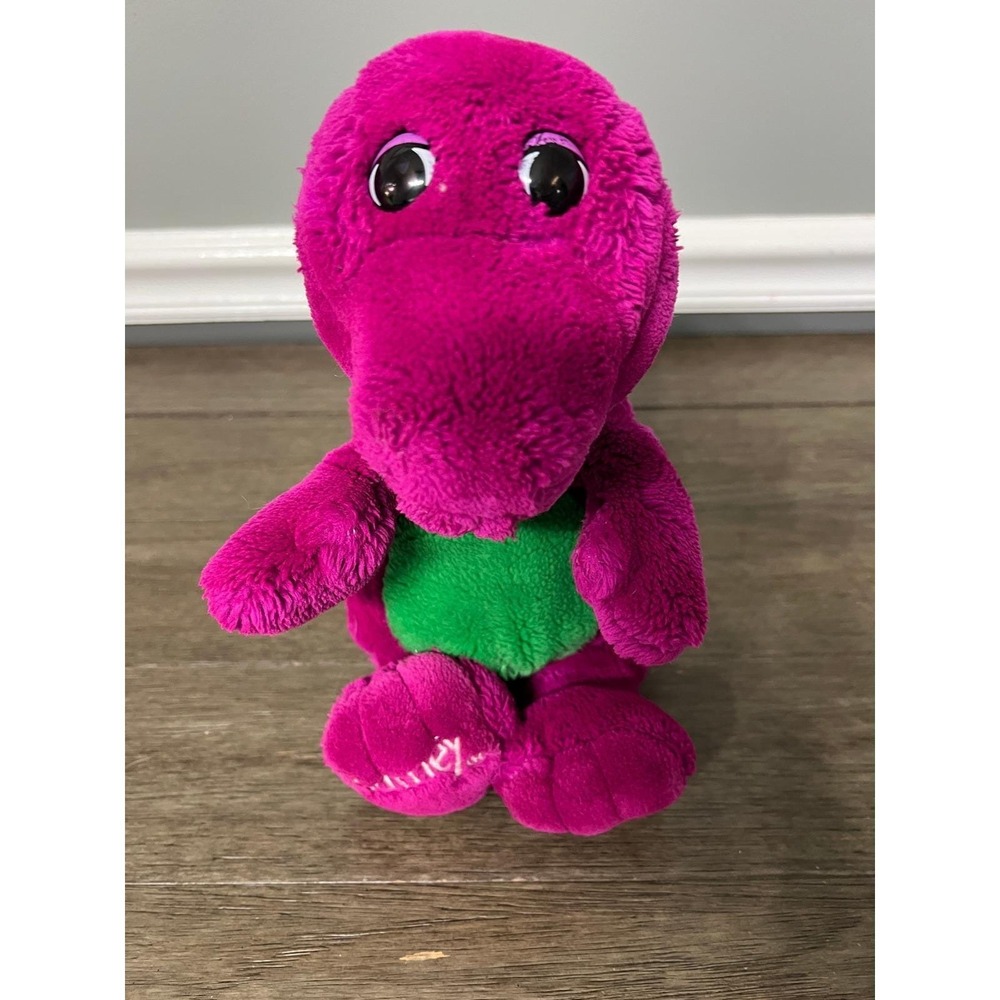 Vintage‎ 1992 Lyons Closed-Mouthed Barney The Dinosaur Plush